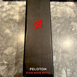 Peloton glass water bottle